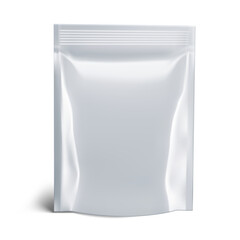 Realistic Blank Glossy Package Sachet Pouch Pack