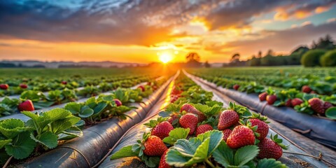 Close View Strawberry Fields Sunrise