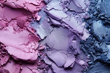 Obraz premium make up brushes and palette, makeup texture, makeup concept