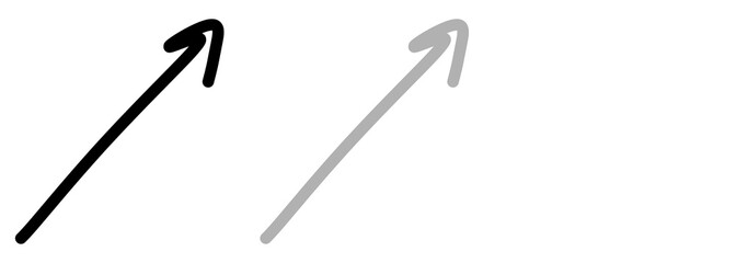 Monochrome Arrow illustration Doodle Arrow Hand Drawn Arrow Set Collection