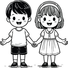 children with a smile