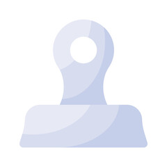 Bulldog clip vector design, icon of binder in modern style, paper clip