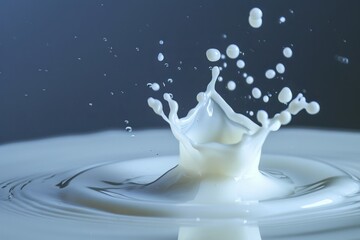 Milk drips, milk splatters, milk advertising pictures