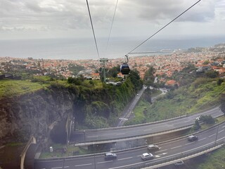 View over Funchal from above