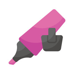 Check this creatively designed icon of highlighter, stationery item vector