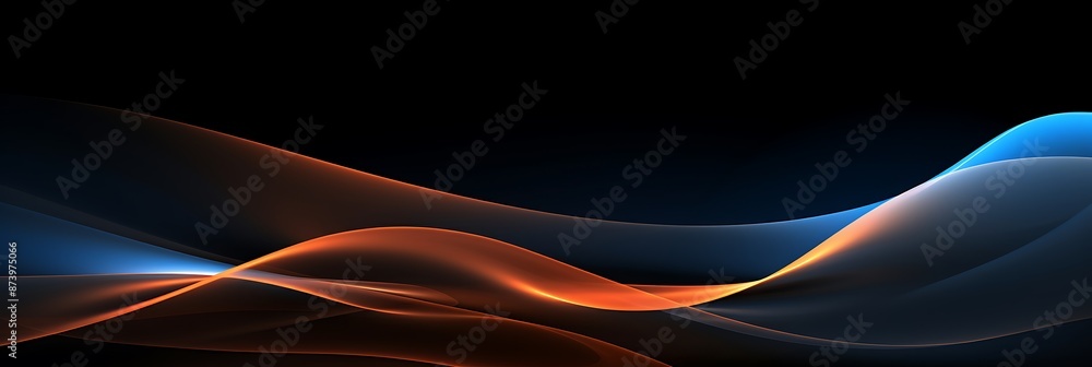 Poster background with abstract shapes and fluid lines, suitable for presentation backgrounds or web design