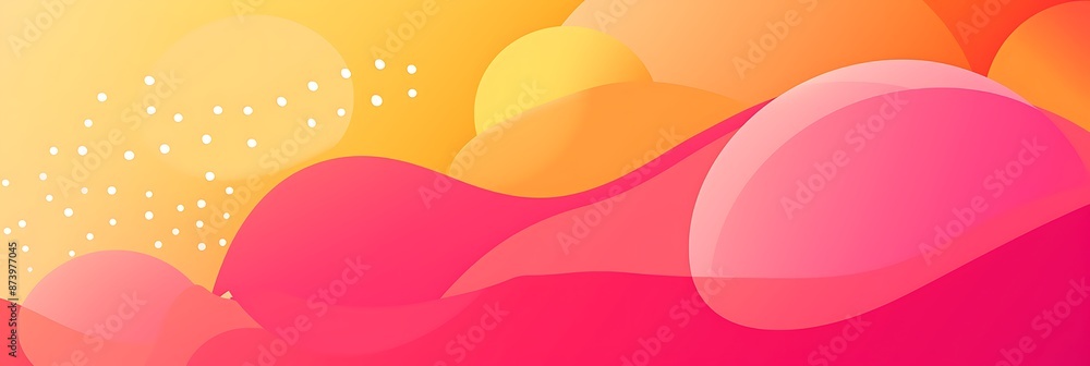 Poster background with abstract shapes and fluid lines, suitable for presentation backgrounds or web design
