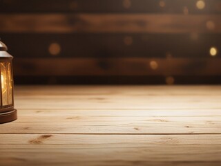 Wooden board empty table in front of blurred background  Mockup restaurants, Kitchen, sea beach, Nature