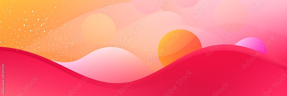Poster background with abstract shapes and fluid lines, suitable for presentation backgrounds or web design