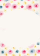 パステルをぼかした素朴なドットの背景素材