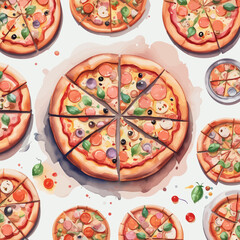 Pizza Hut Ilustration Design Very Delicious