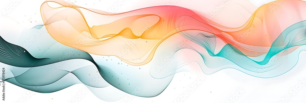 Poster background with abstract shapes and fluid lines, suitable for presentation backgrounds or web design