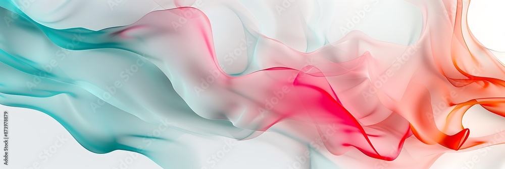 Poster background with abstract shapes and fluid lines, suitable for presentation backgrounds or web design