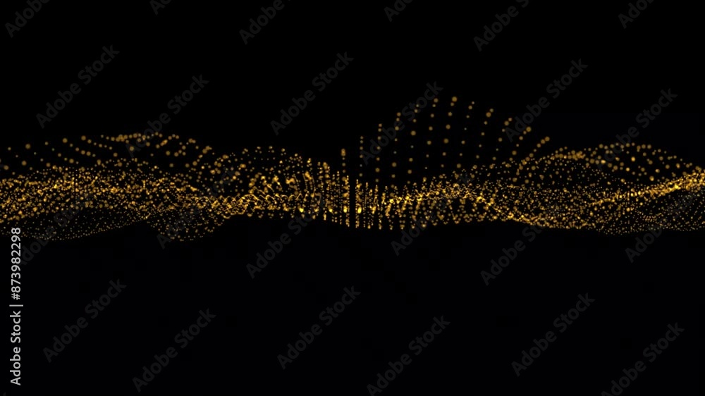 Poster abstract digital dot wave background. futuristic, digital, abstract, and dot technological connectio