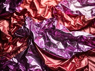 crumpled good looking foil as background texture