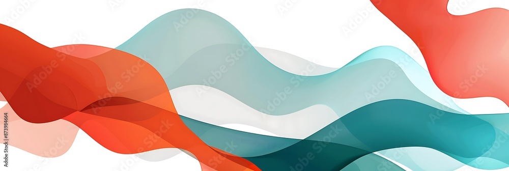 Poster background with abstract shapes and fluid lines, suitable for presentation backgrounds or web design