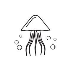 jellyfish vector icon