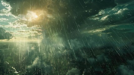 Obraz premium man made precipitation