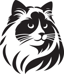 Cat Silhouette Vector Illustration. International Cat Day Silhouette Vector.