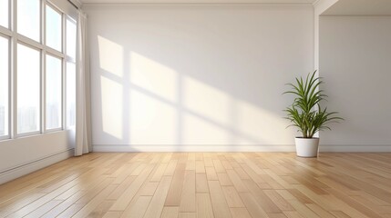 Fototapeta premium empty room with walls