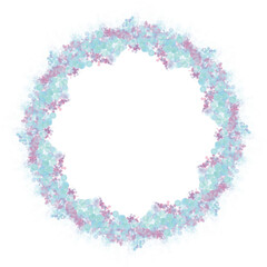 christmas wreath isolated on white