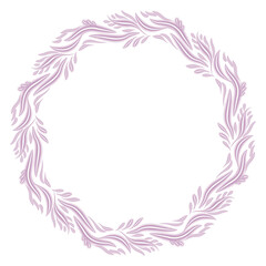 frame made of flowers