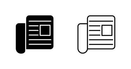 Newspaper Vector Icon