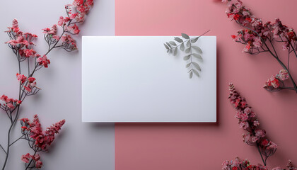 Obraz premium invitation mockup