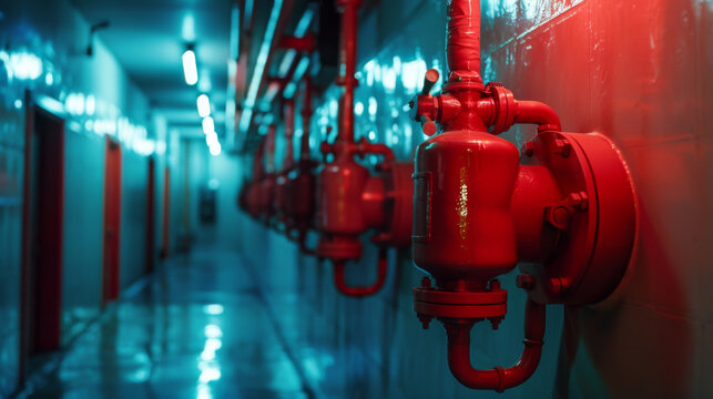 Indoor fire suppression system 