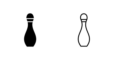 Bowling Pin Vector Icon