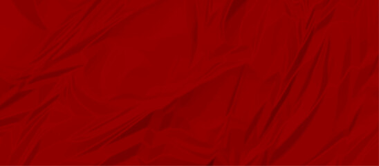 red wrinkly backdrop paper background. panorama red grunge wrinkly paper texture. red crumpled and top view textures can be used for background of text or any contents.	
