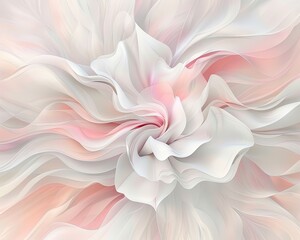 Obraz premium Motif abstrait de voiles fluides en tons pastel