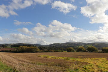landscape with sky and clouds