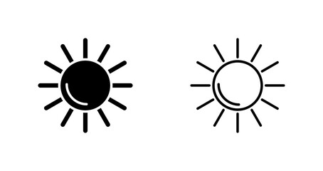 Sun Vector Icon