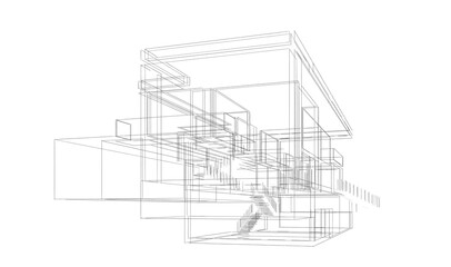 architectural drawing 3d