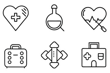 Healthcare line art illustration Professional Medical Sketches