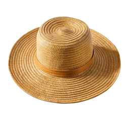 Straw hat isolated on white background