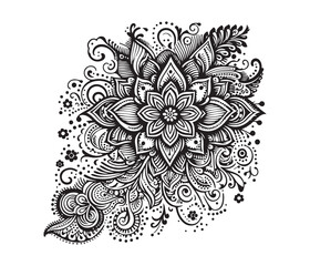 Mehndi lace vector design,awesome Mehndi lace svg,high resolution printable Mehndi lace artwork