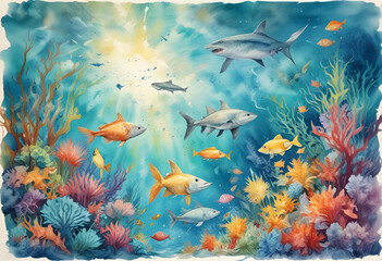 fish in aquarium