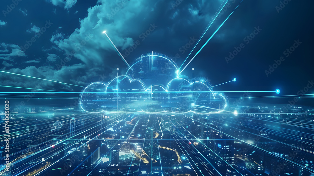 Poster digital city and cloud computing using artificial intelligence