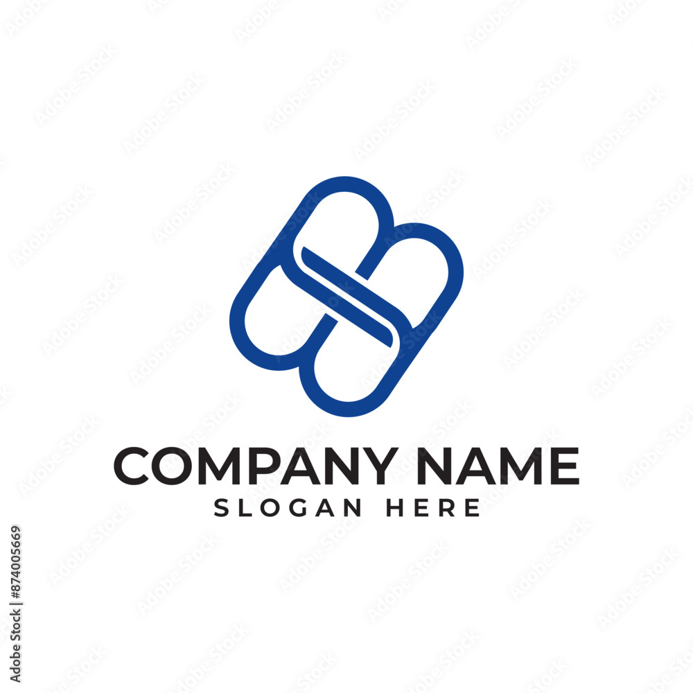Poster bb initial lettermark in sophisticated minimalist and modern style in square shape element
