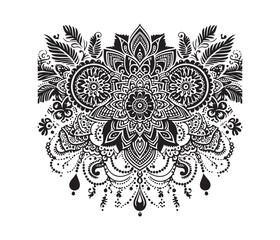 Mehndi lace vector design,awesome Mehndi lace svg,high resolution printable Mehndi lace artwork