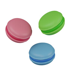 3d render  macaron   illustration