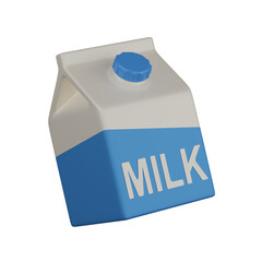 3d render  milk  illustration