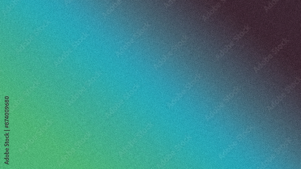 Poster grainy emerald abstract background with abstract rays and motion blur, gradient grain background