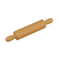 3d render  Rolling Pin  illustration
