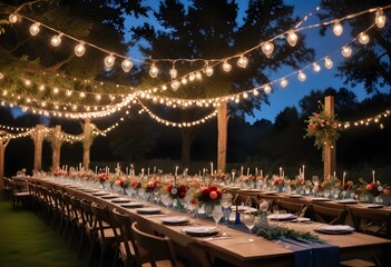 Elegant outdoor party. Elegant garden party