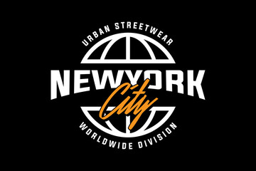 Modern typography streetwear graphic design t-shirt print design template