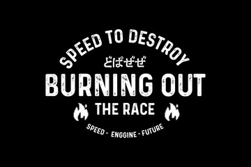 Modern typography streetwear graphic design t-shirt print design template