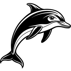 Dolphin vector silhouette 